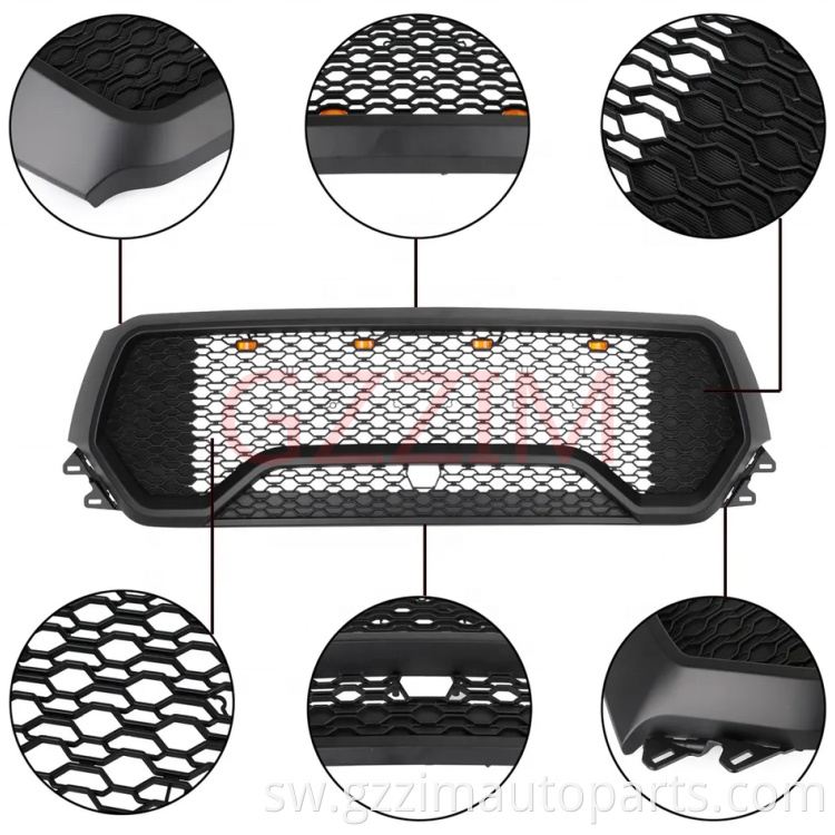 Modified Black Front  Middle Grille Used For RAM 1500 2019-2022